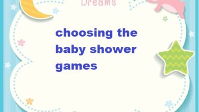 choosing the baby shower games
